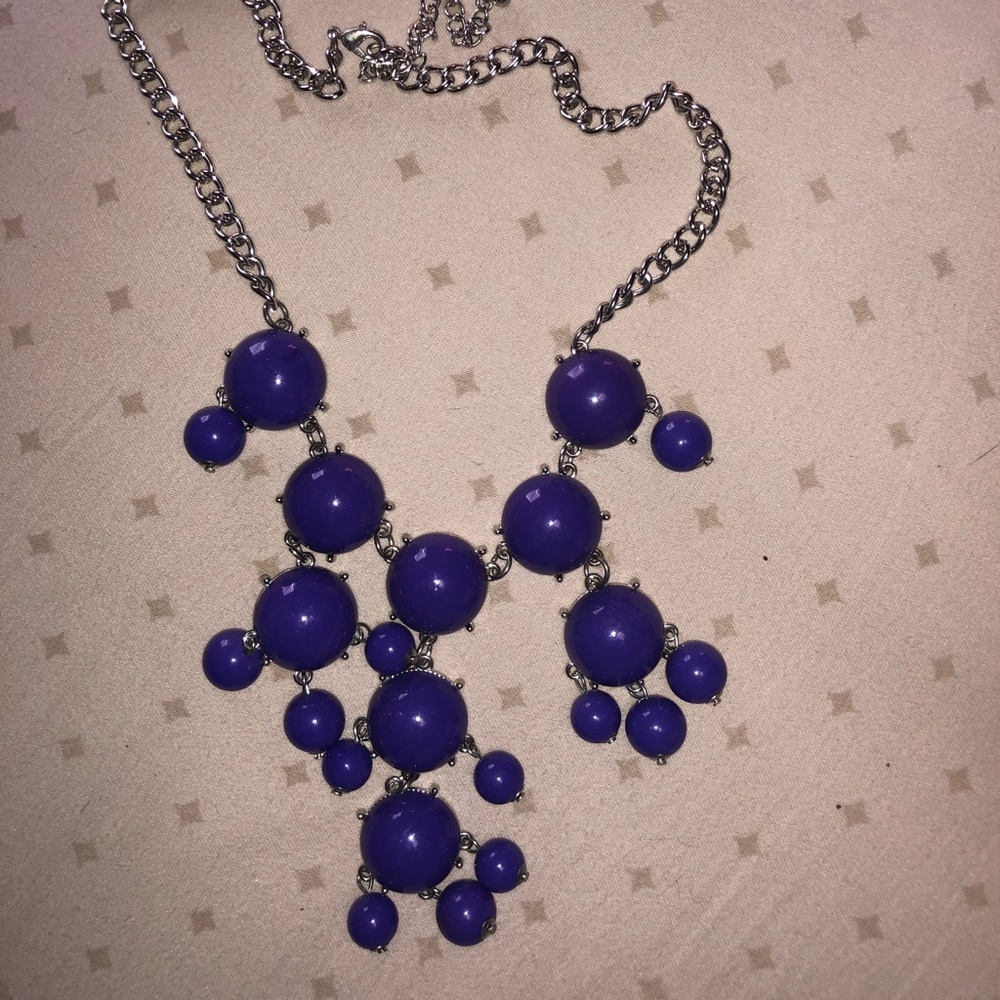 Royal purple bubble necklace